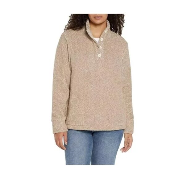 NEW Eddie Bauer Women's Pullover Sweater in Pumice Size XS - Picture 1 of 9